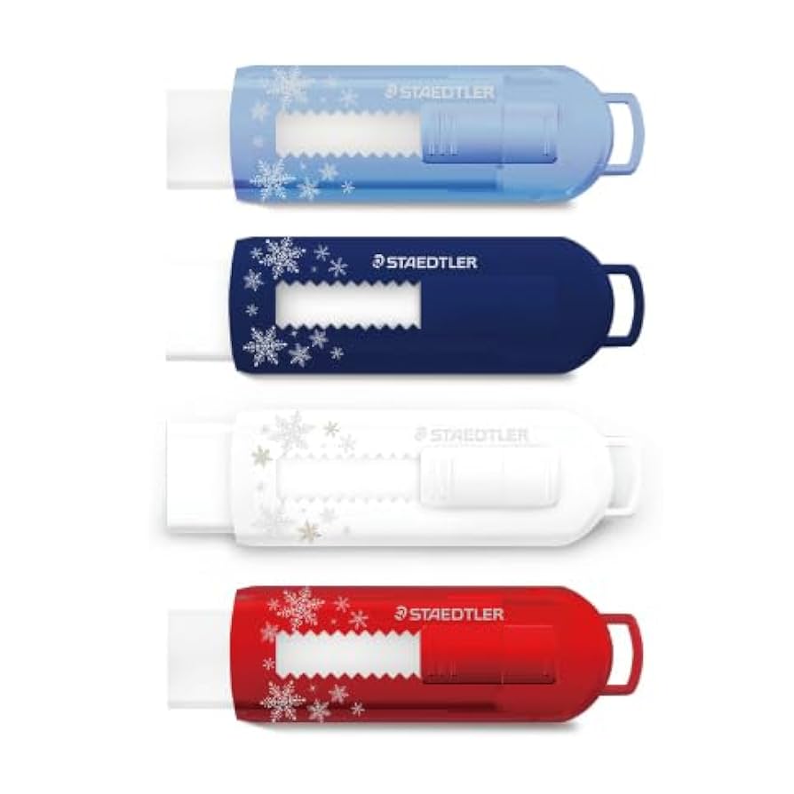 ステッドラー PVC 字消し FLAKES 525 PS1G-1 限定 Amazon | ステッドラー ホルダー型字消し SNOW FLAKES 525 PS1G